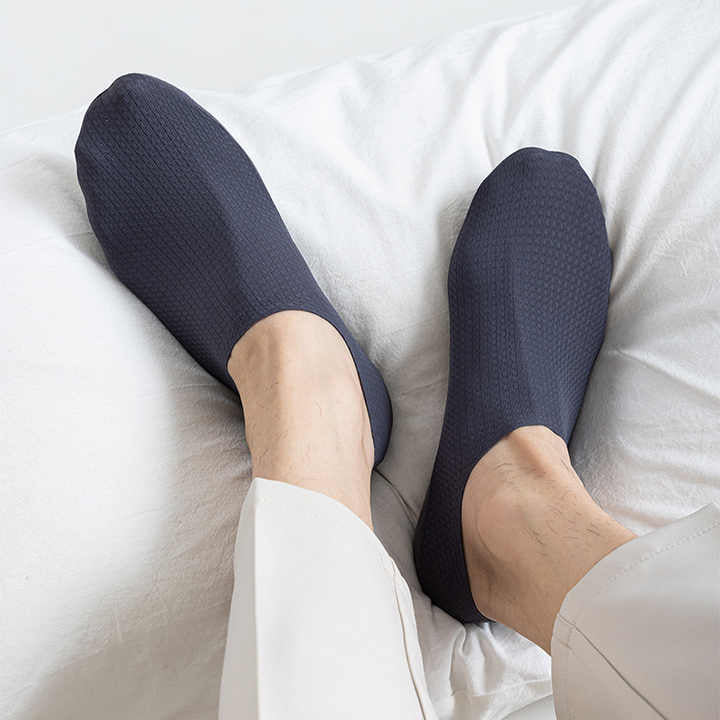 Kit Meias Invisíveis Antiderrapantes (6 pares)