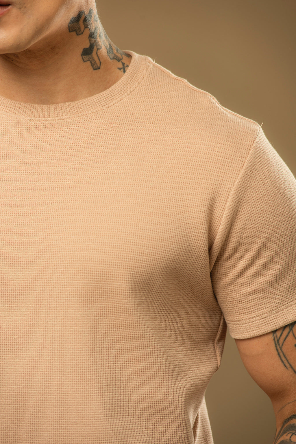 Kit com 5 Camisetas Texturizadas Malha Waffle Milano - Não amassa, não desbota e 0 transparência