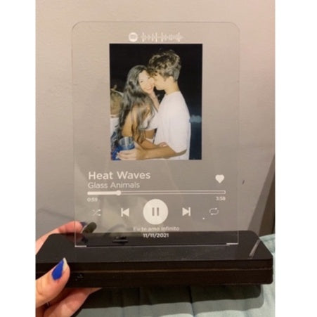 Luminária Romântica Casal Foto Personalizada