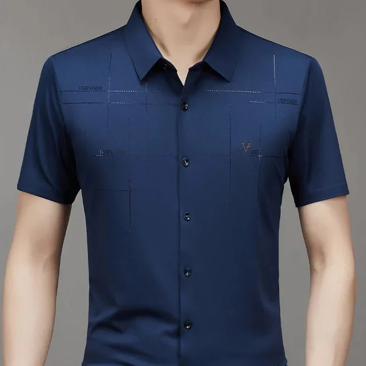 [PAGUE 3 LEVE 5] Camisa Polo Vest em Malha de Seda Gelo e Viscose + BRINDES: 4 Cuecas Premium e 1 Relógio