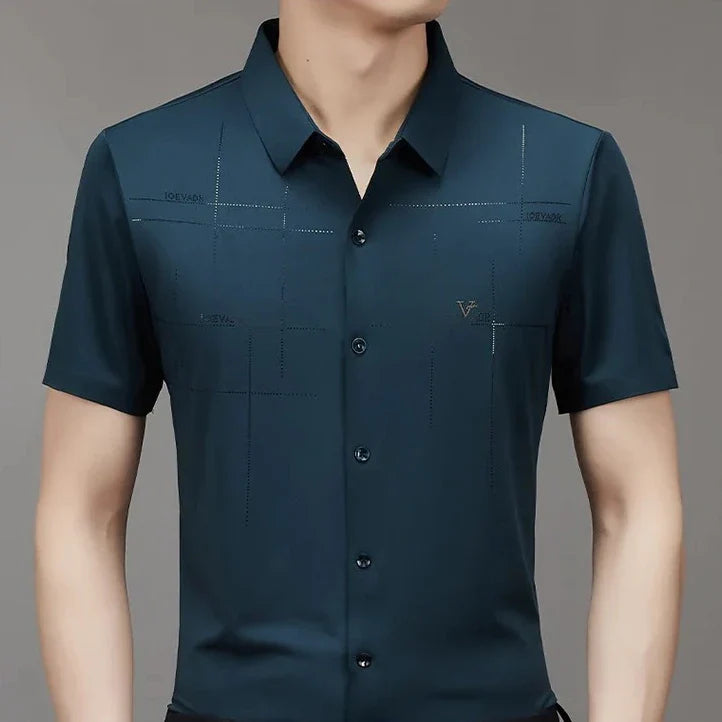 [PAGUE 3 LEVE 5] Camisa Polo Vest em Malha de Seda Gelo e Viscose + BRINDES: 4 Cuecas Premium e 1 Relógio