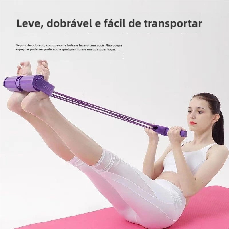 Treine em Casa com Bandas Elásticas: +250 Exercícios para Saúde e Resultado