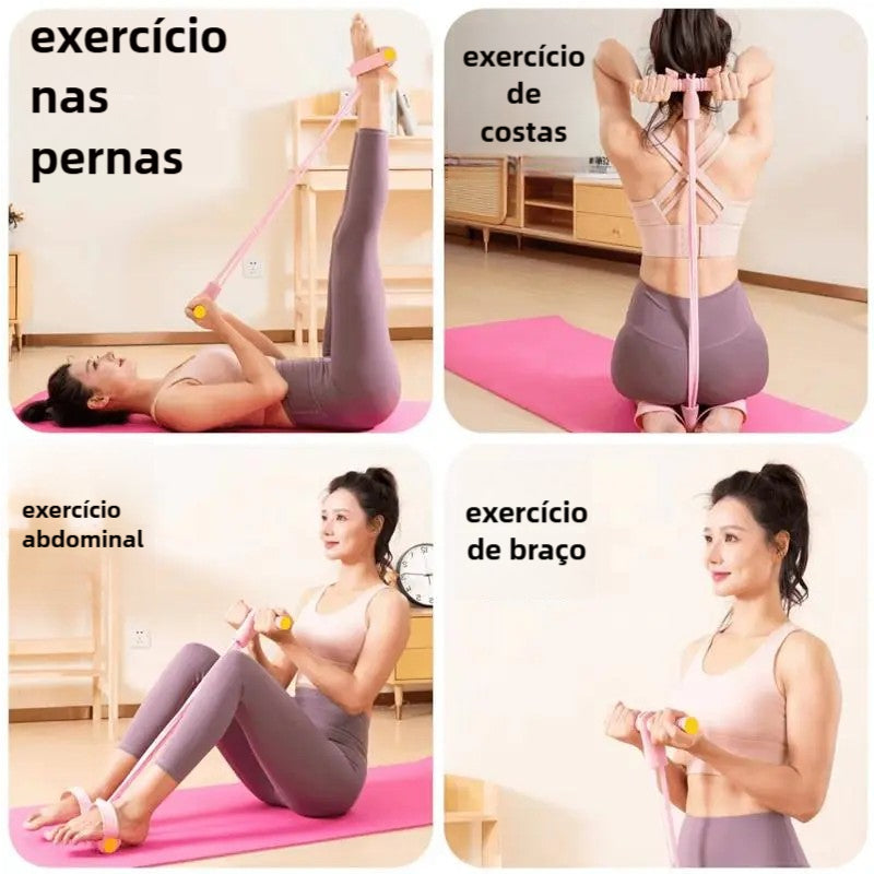 Treine em Casa com Bandas Elásticas: +250 Exercícios para Saúde e Resultado