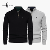 Suéter Ralph Meio Zíper - Camada Térmica Elegante [COMPRE 1 LEVE 2]