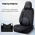 Kit Premium de Capas de Banco Automotivas Couro Legitimo + Brinde Exclusivo