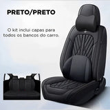 Kit Premium de Capas de Banco Automotivas Couro Legitimo + Brinde Exclusivo