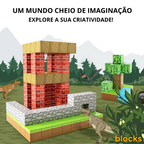 Esquenta Dia das Crianças Minecraft - 48/64/75 peças [+5 Personagens GRÁTIS]