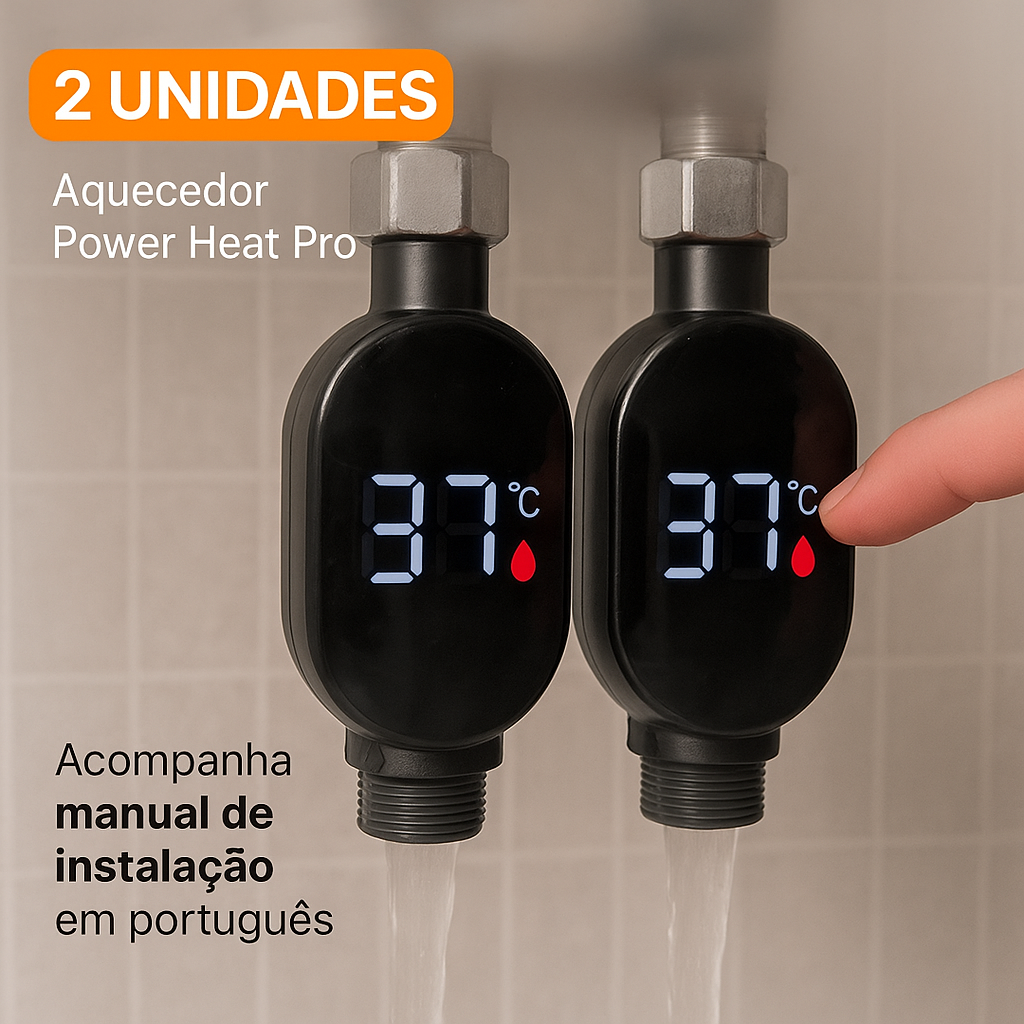 Aquecedor de Torneira Potente e Compacto - Lançamento 2025