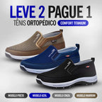 Tênis Ortopédico Comfort Titanium - Pague 1 Leve 2