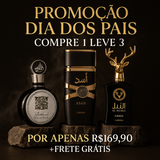 KIT 3 PERFUMES MASCULINOS ÁRABES 100ml CADA | ASAD LATTAFA + FAKHAR BLACK + AL NOBLE (QUEIMA DE ESTOQUE)