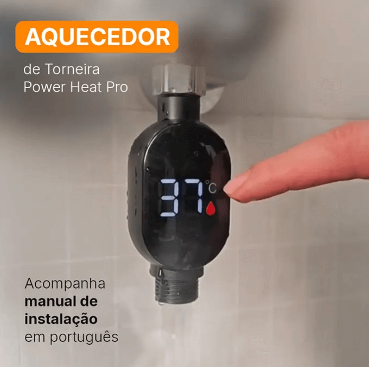 Aquecedor de Torneira Potente e Compacto - Lançamento 2025