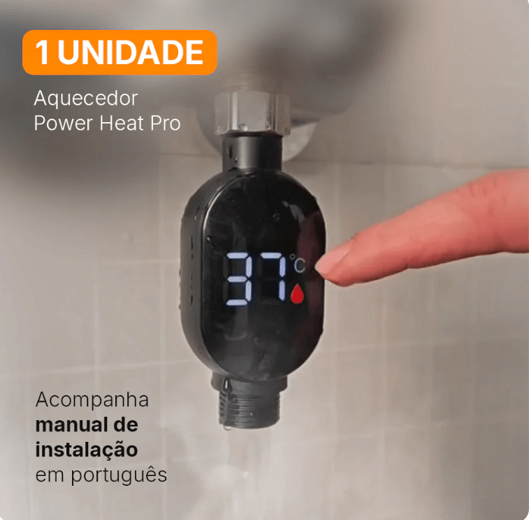 Aquecedor de Torneira Potente e Compacto - Lançamento 2025