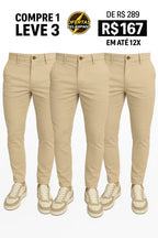 Calça Alfaiataria Marconeli - Com Catraca Ajustável [Compre 1 Leve 3]