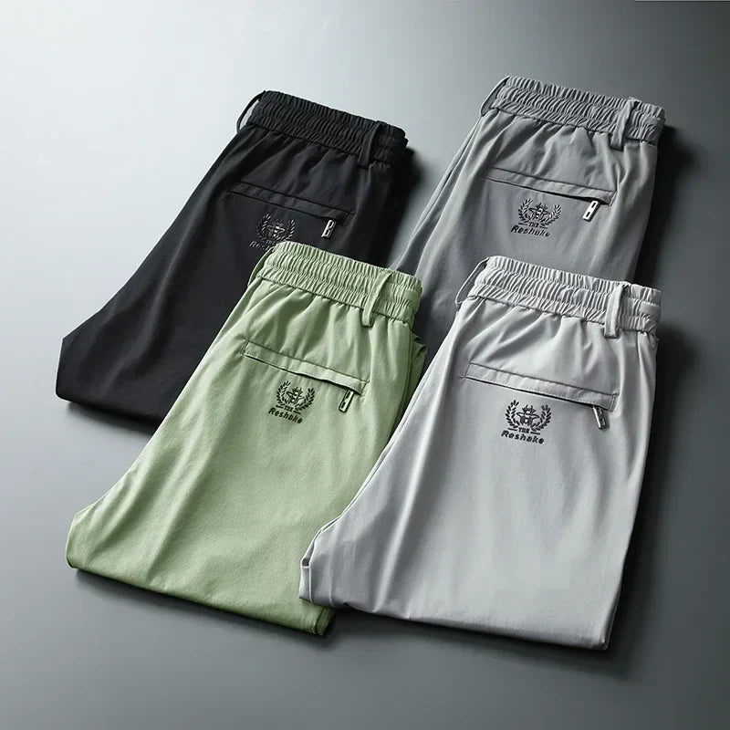 [Esquenta Black Friday] - Calça Masculina em Seda Gelo e Poliéster [COMPRE 1, LEVE 3]