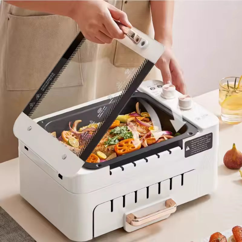 Churrasqueira Elétrica Interna - Sabor Autêntico Sem Fumaça na Sua Cozinha