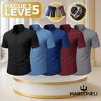 [PAGUE 3 LEVE 5] Camisa Polo Vest em Malha de Seda Gelo e Viscose + BRINDES: 4 Cuecas Premium e 1 Relógio