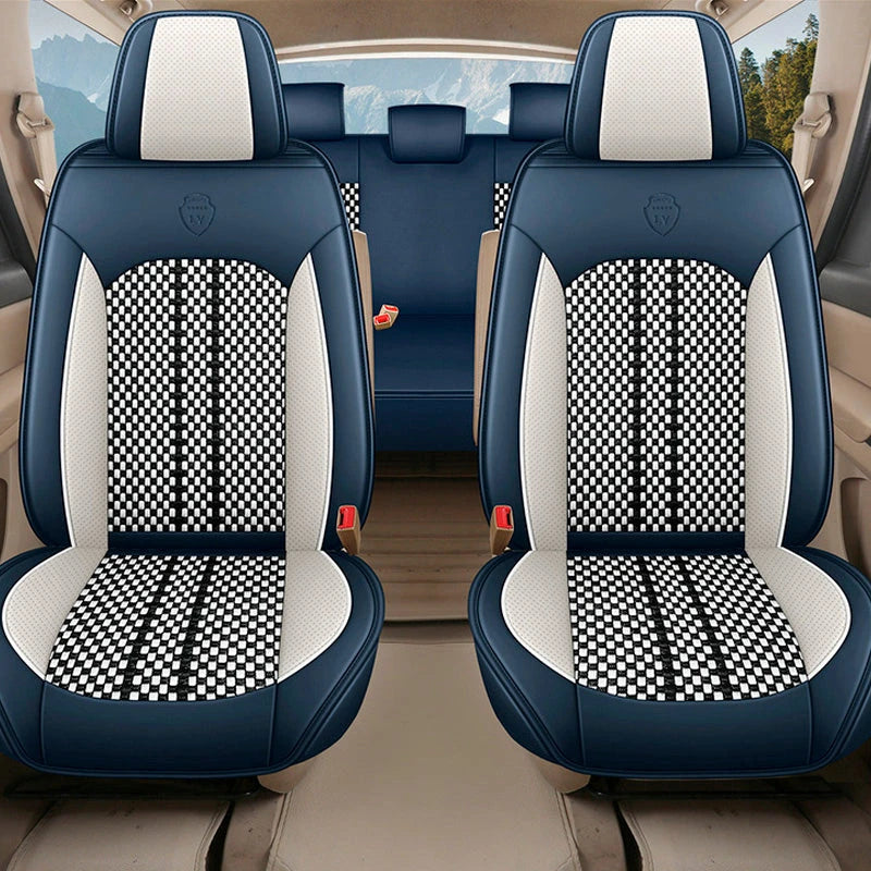 Capa Universal Marconeli® Completa para Carro em Couro Legítimo com AirBag +3 BRINDES: Tapetes Automotivos