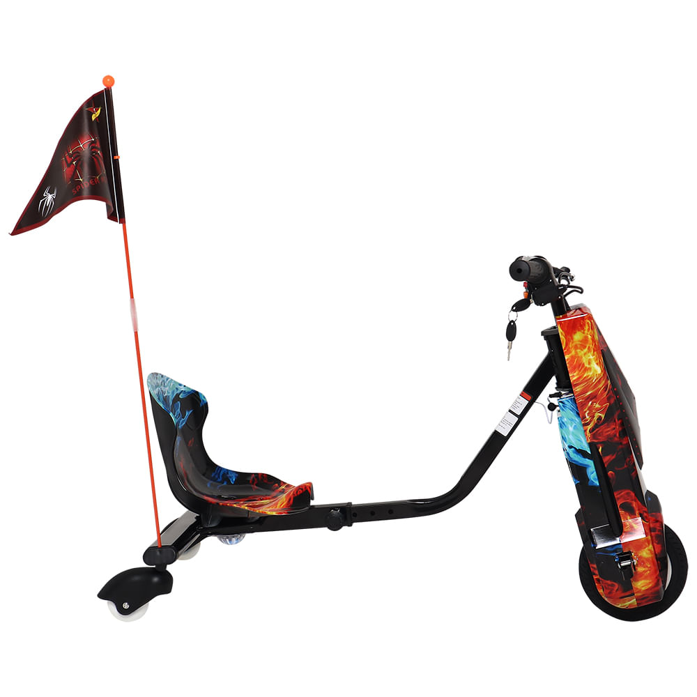 Triciclo Elétrico Drift + Led 350w Bluetooth Com Amortecedor + Brinde Capacete