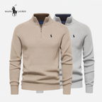 Suéter Ralph Meio Zíper - Camada Térmica Elegante [COMPRE 1 LEVE 2]