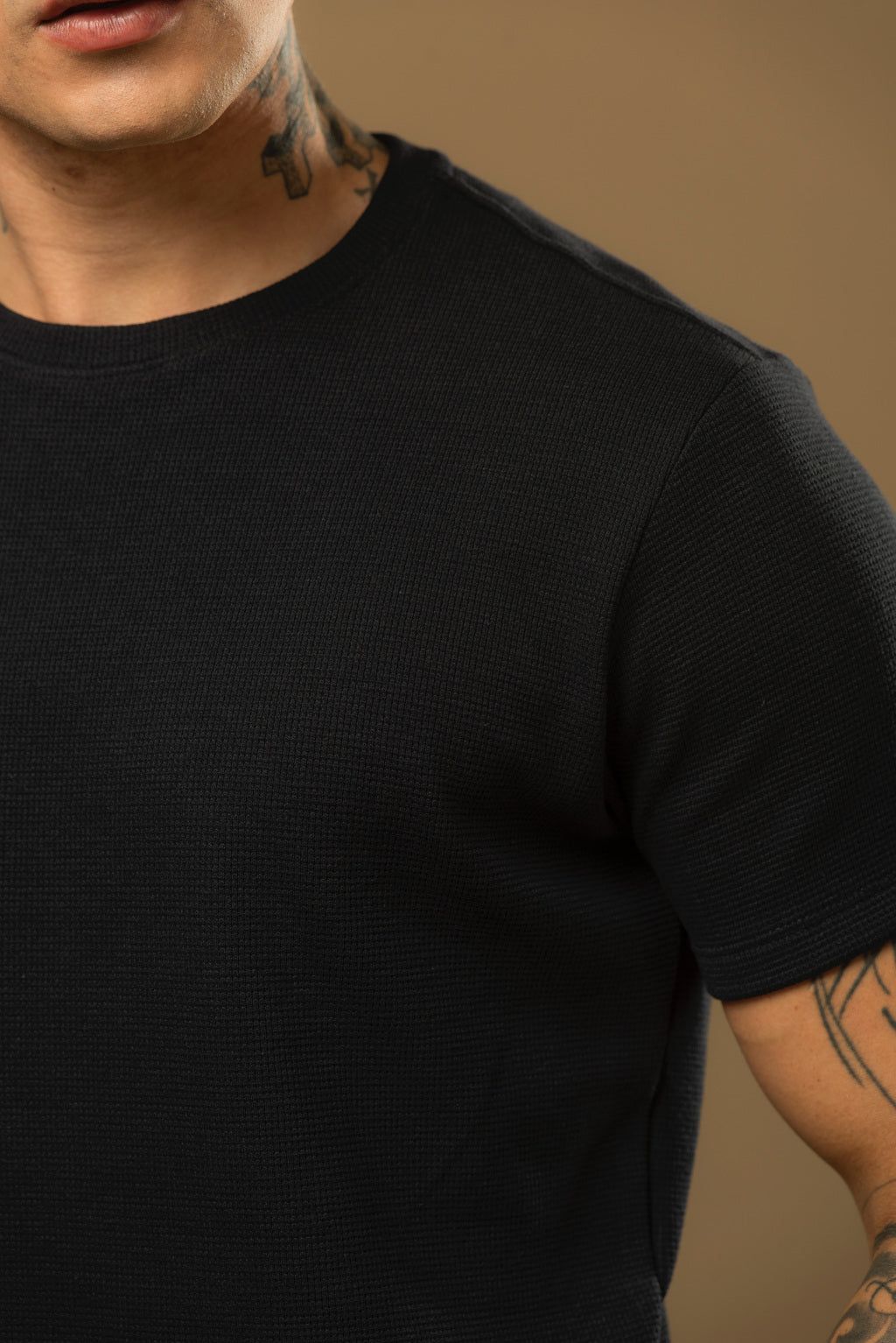 Kit com 5 Camisetas Texturizadas Malha Waffle Milano - Não amassa, não desbota e 0 transparência