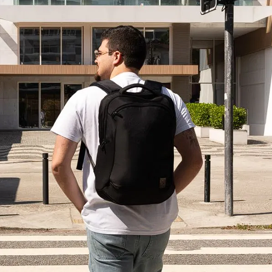 Mochila Masculina para Notebook Space Preta